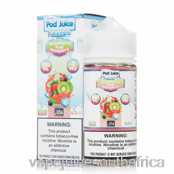 Vape Juice South Africa Freeze Strawberry Kiwi Pomberry - Pod Juice - 100Ml 0Mg